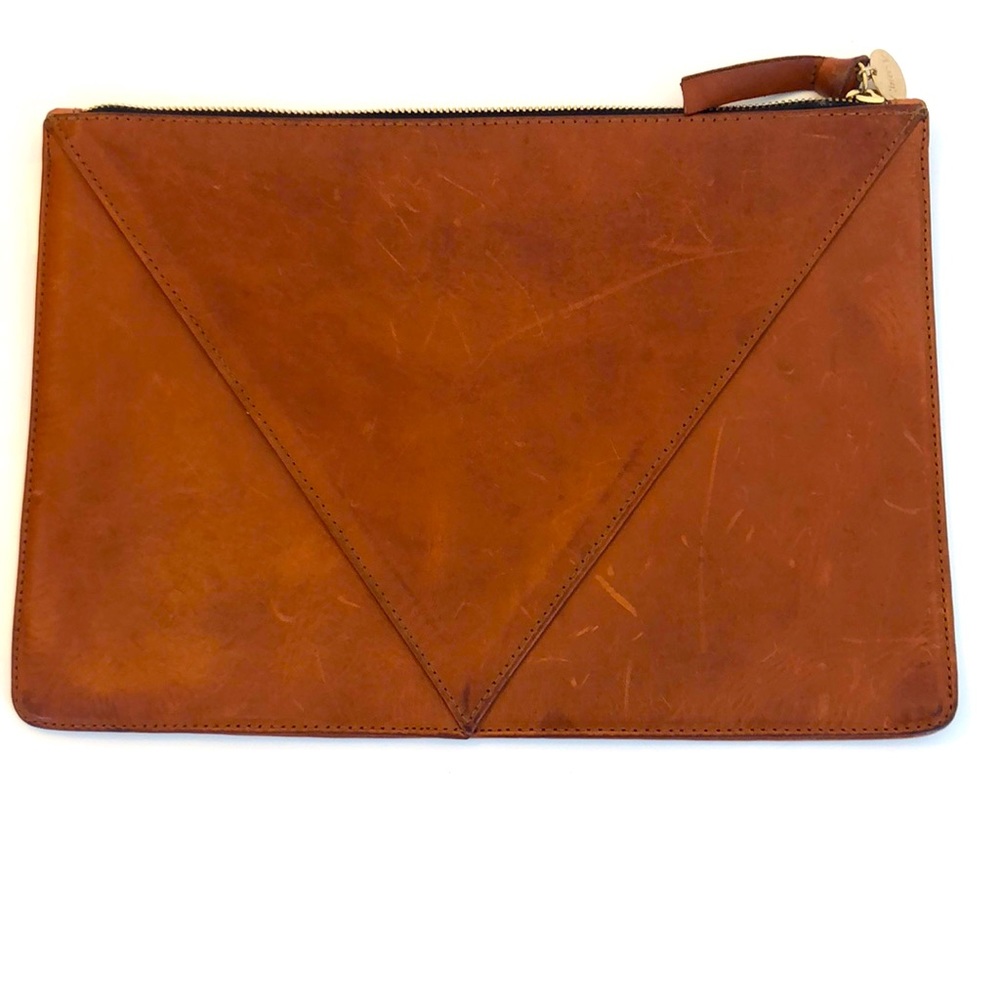 Clare V Chestnut Color Pouch